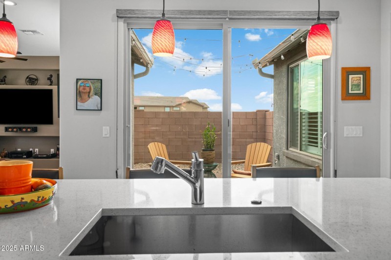 Kitchen View to Courtyard