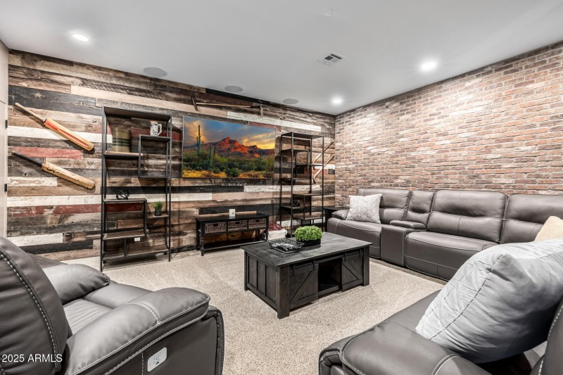 Basement gameroom