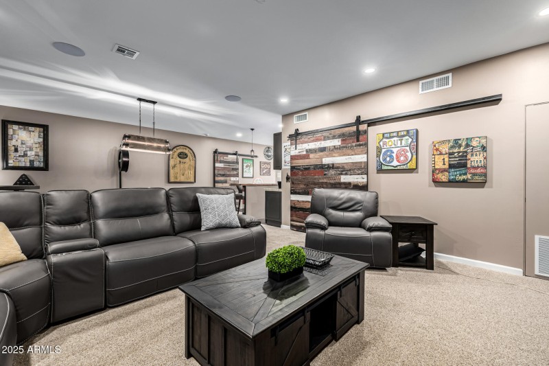 Basement gameroom