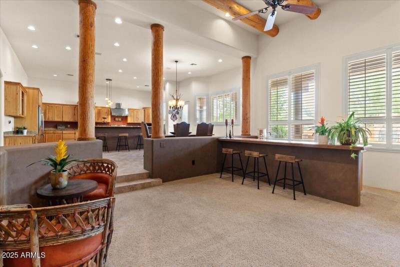 Family Room bar