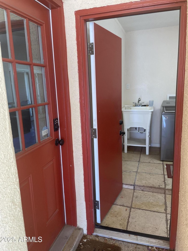 Laundry room entrance