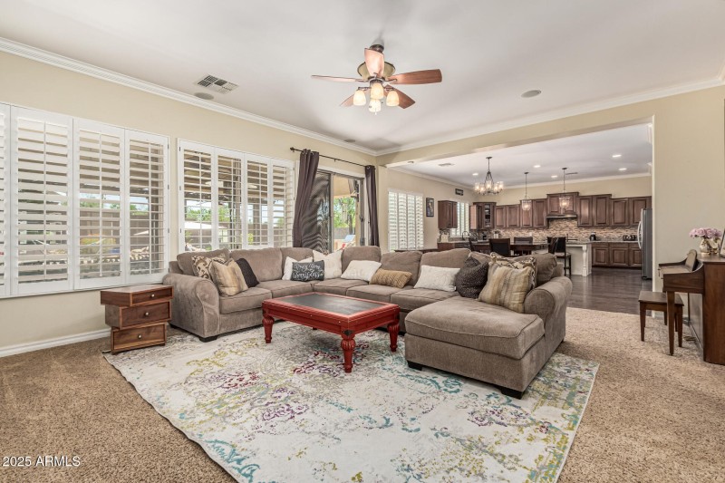 Family Room open to Kitchen
