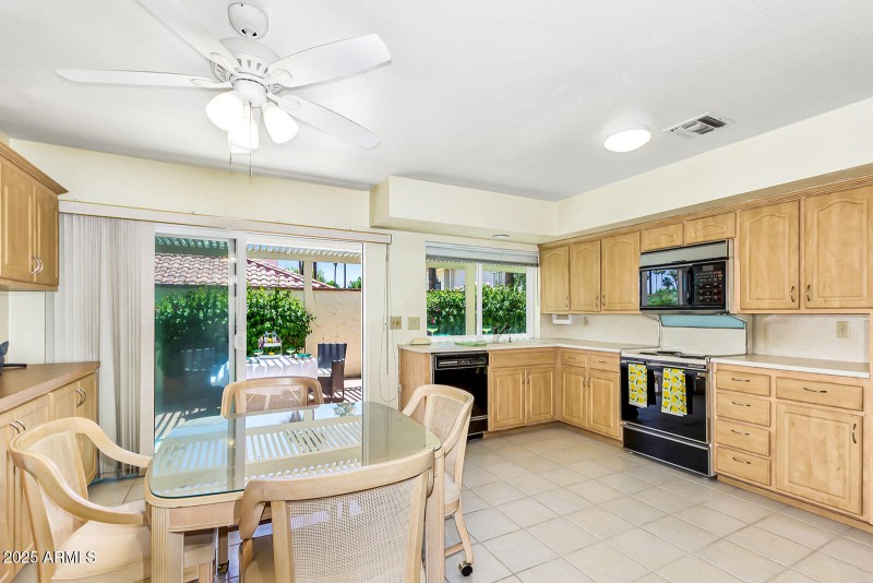 large kitchen with tons of cabinets