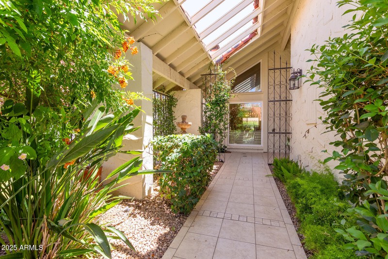 Walkway to front door