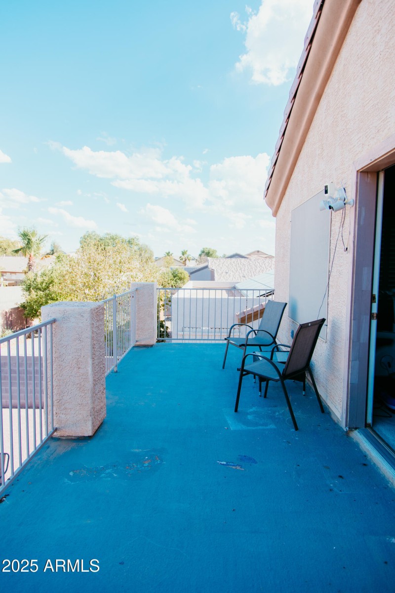 Upstairs Balcony