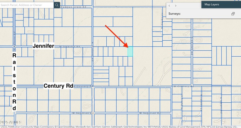 Jennifer Parcell 4 Parcel map