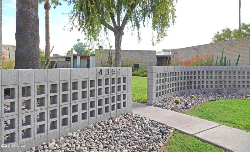 Stunning Architectural Block Fence