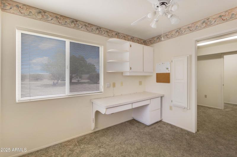 Den with 2 Storage closets