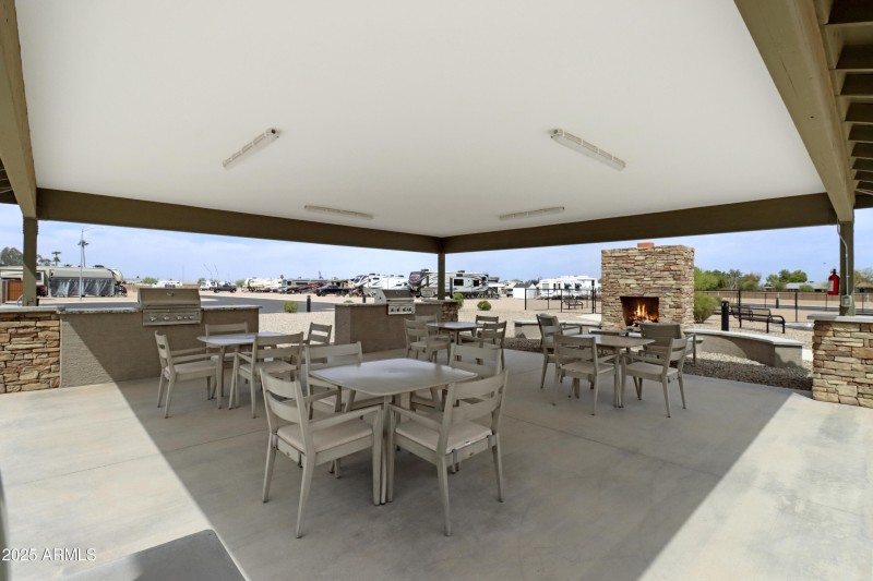 Outdoor Seating and Barbecue Area
