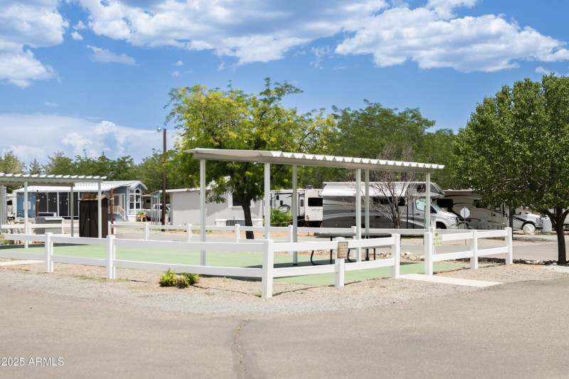 Cornhole area