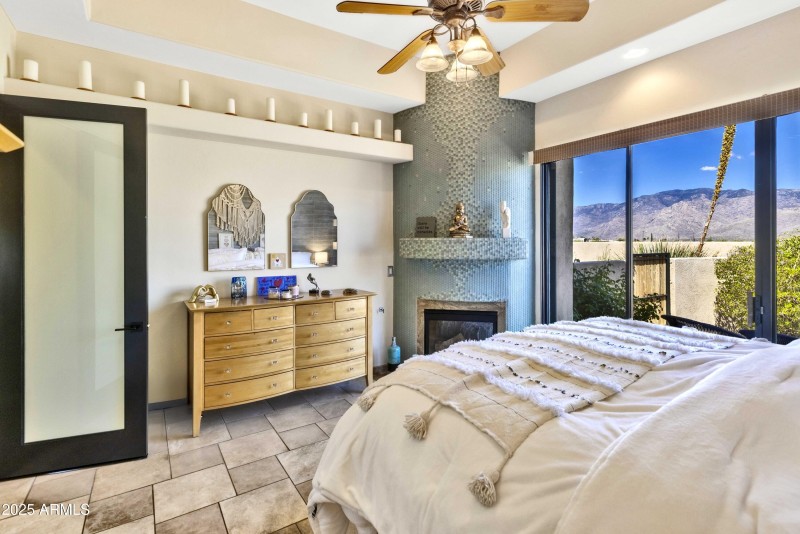 Owner's Suite with Beehive Fireplace
