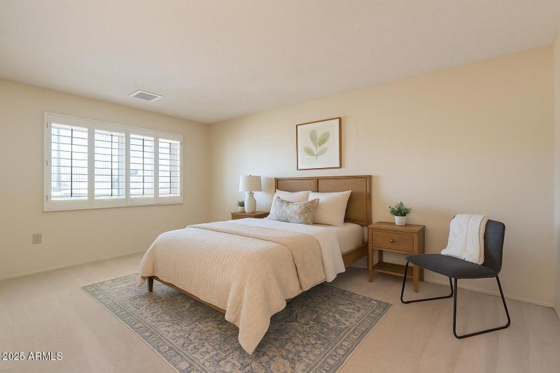 Virtually Staged Guest Bedroom