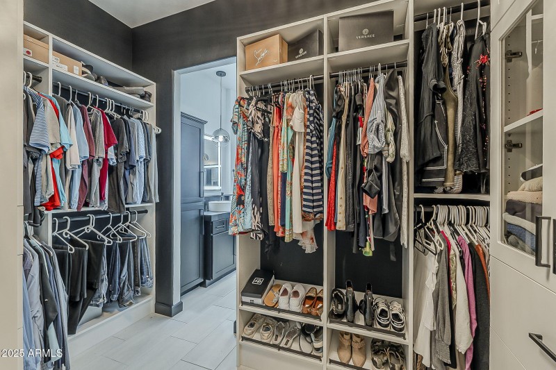 Primary closet