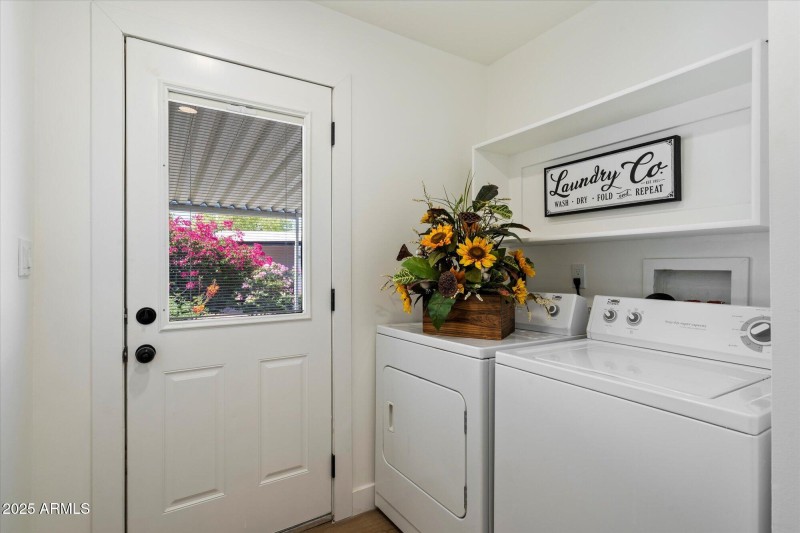 Laundry w/ Lg storage rm