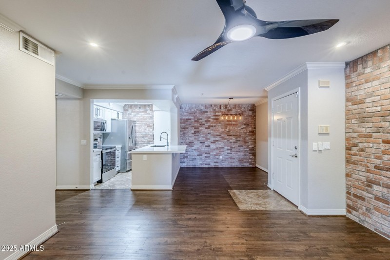 dining and kitchen