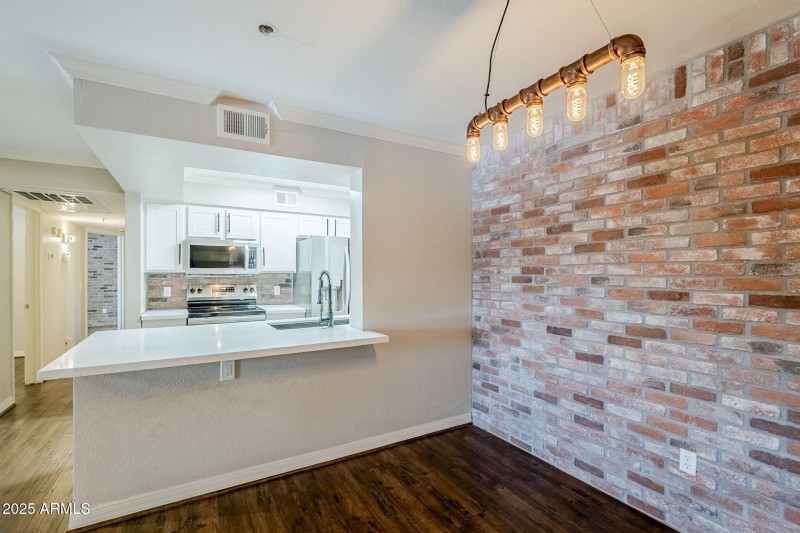 dining and kitchen
