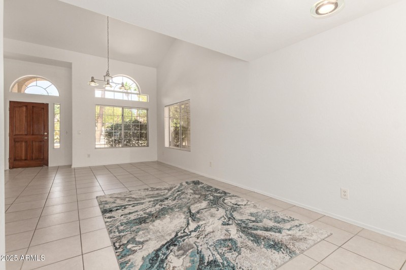 Bright Entry with Vaulted Ceilings