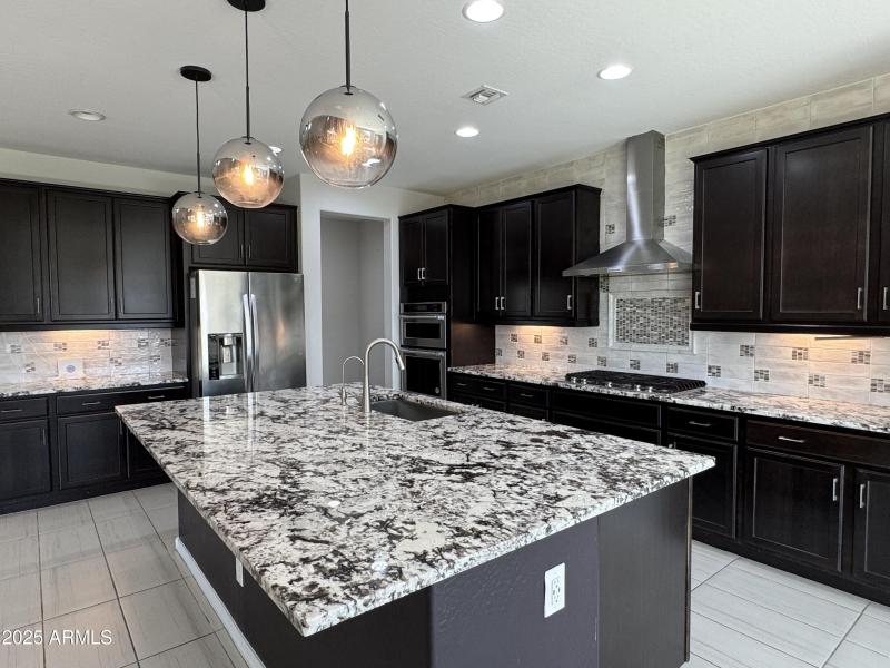 Kitchen sink at island