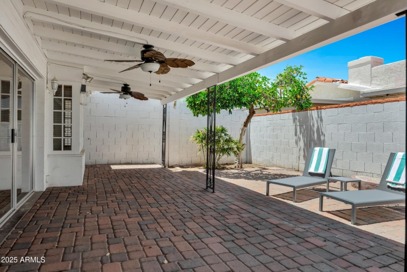 Covered Patio in Backyard