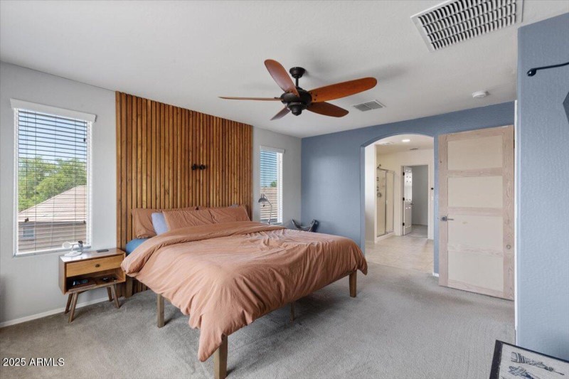 Main bedroom leading to ensuite