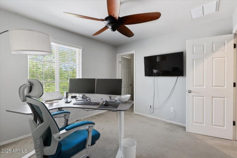 Bedroom 4 set up as home office