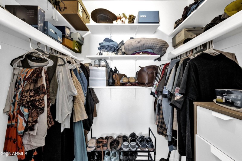 Primary closet