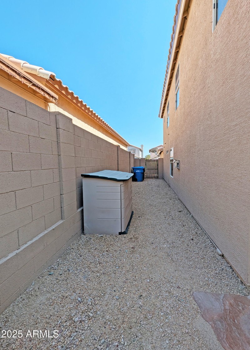 east side yard