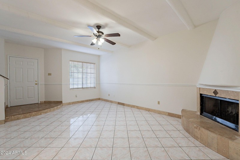 Living Area with Fireplace