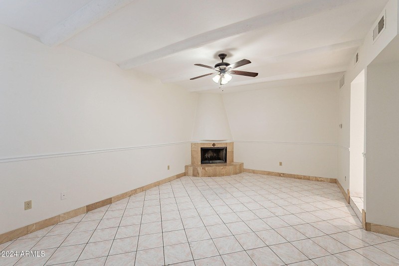 Living Area with Fireplace
