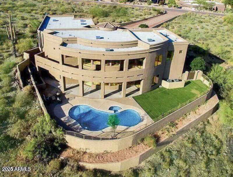Hillside view home