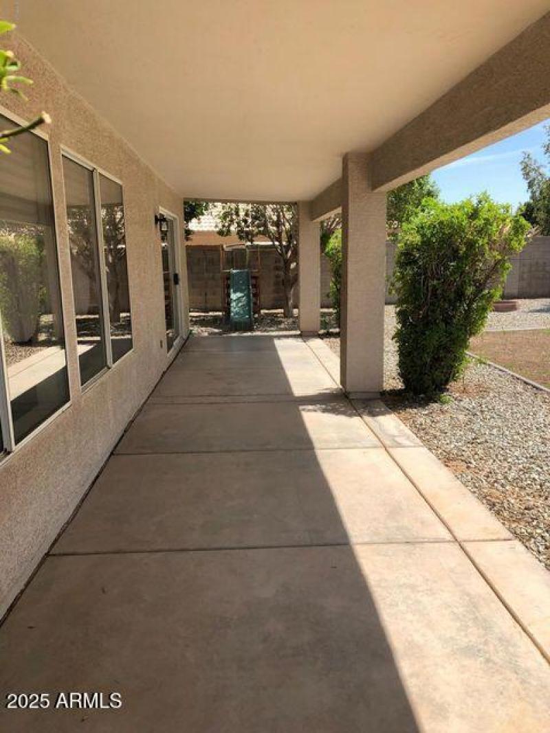 Extended covered patio