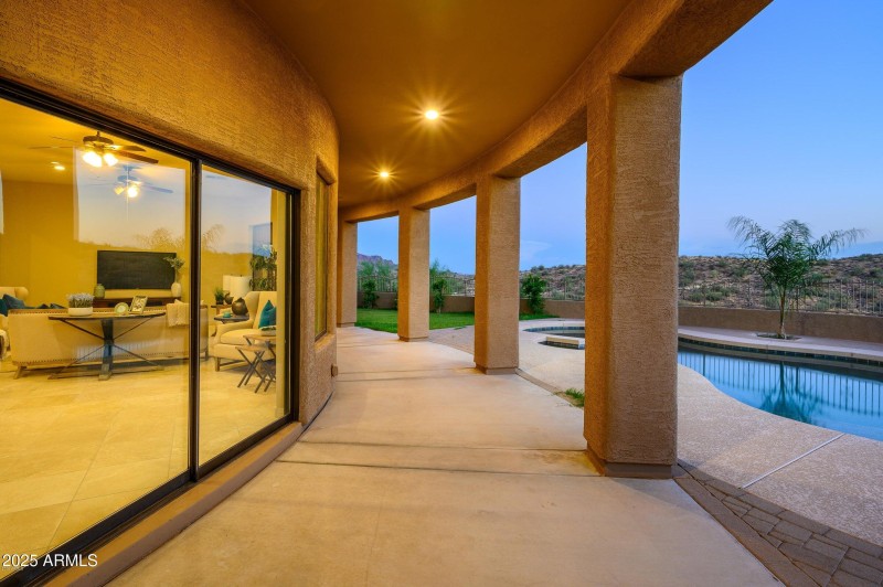 Covered patio