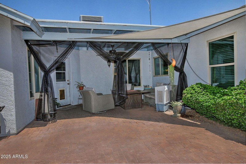 Back covered patio