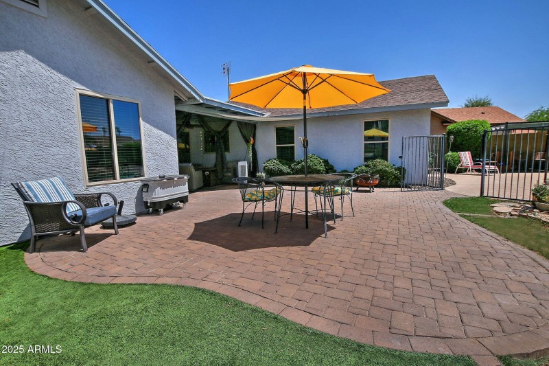 Huge paver patio