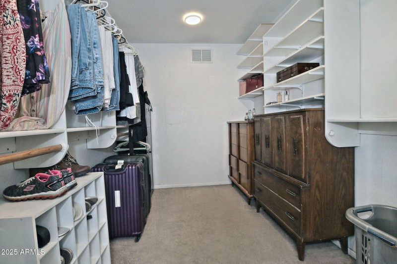 Primary walk in closet