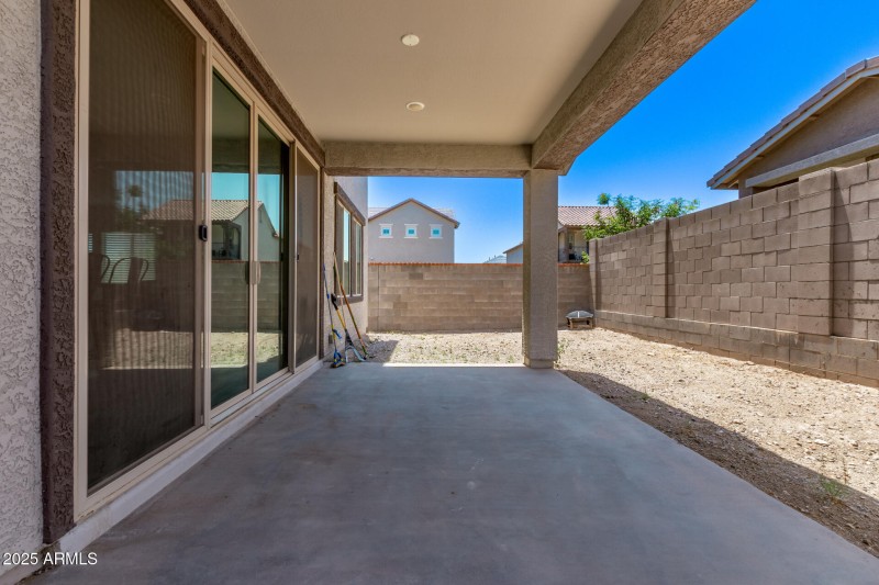 large covered patio