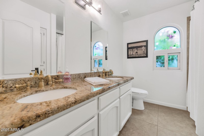 Guest Bathroom with Dual Sinks