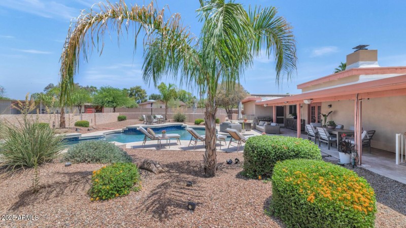 Palms and Lush Landscaping