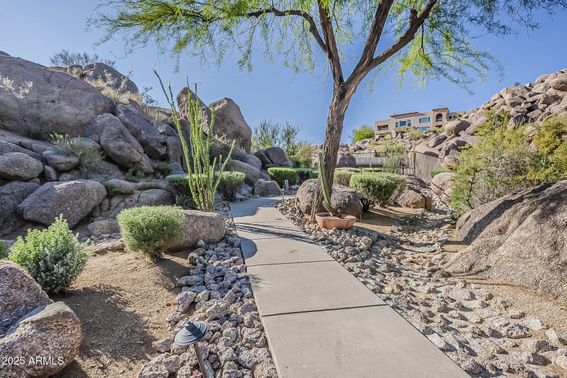 path to the pool