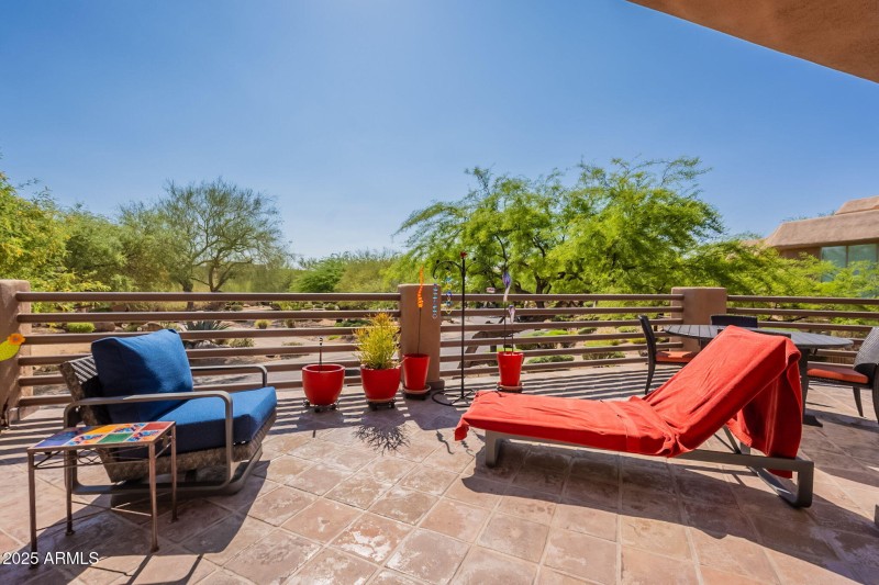 patio view awaiting sunset