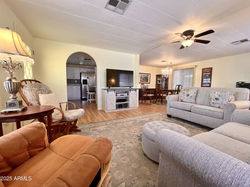 Open Living and Dining Rooms