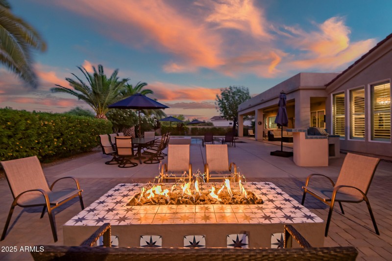Built in Fire Pit