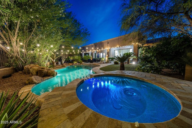 Evening Pool & Spa