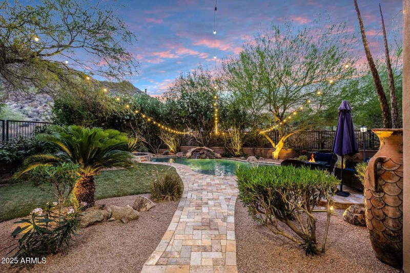 Sunset Backyard
