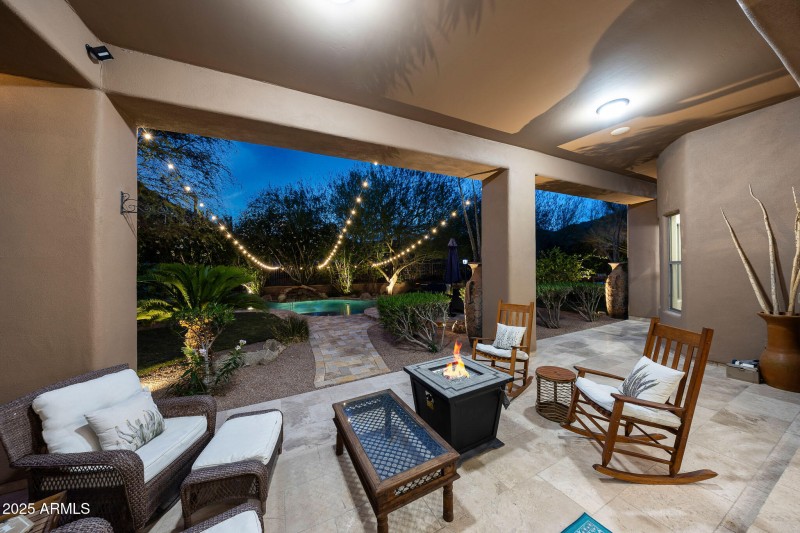 Evening Backyard