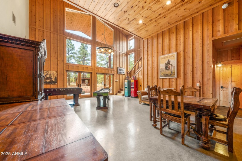 The Lodge - Game Room and Loft Staircase