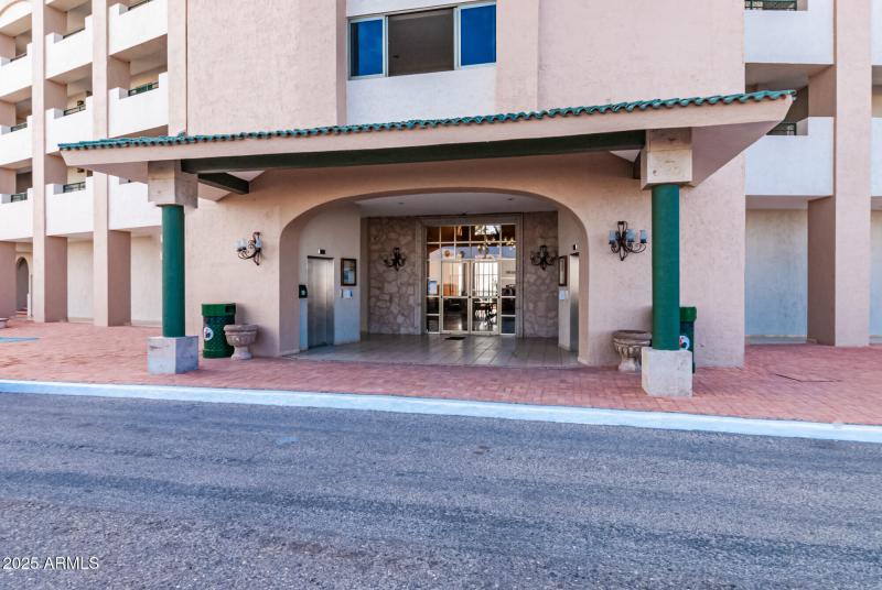 Lobby where you pick up wrist bands