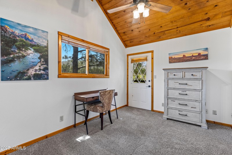 Upper Level Guest Bedroom with Balcony A