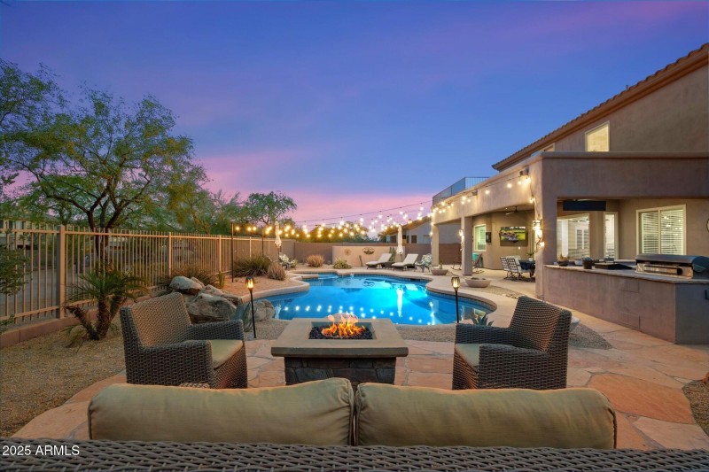 Evening views perfect for entertaining
