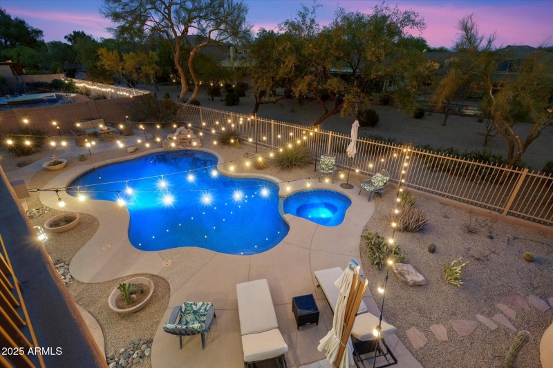 Backyard oasis w/ desert views
